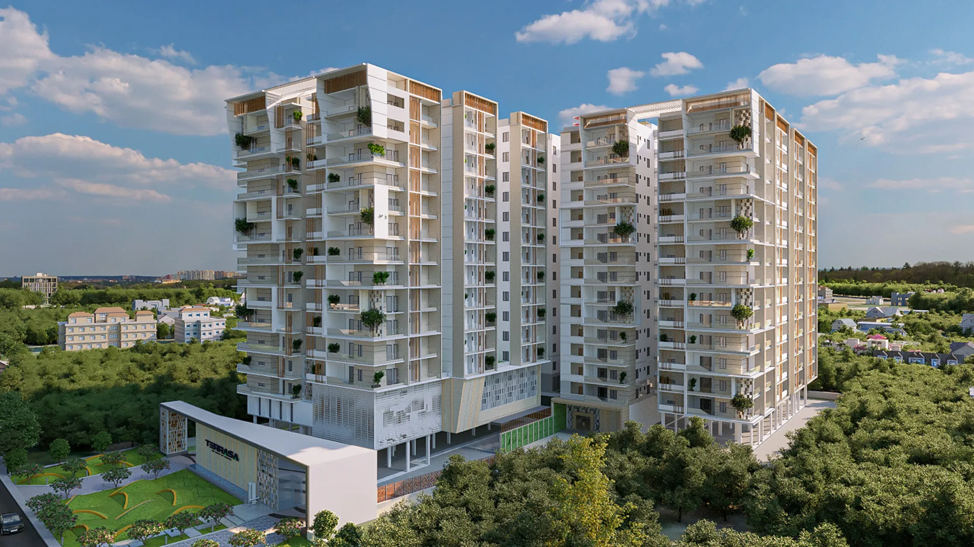 Anmol Terrasa aerial exterior view
